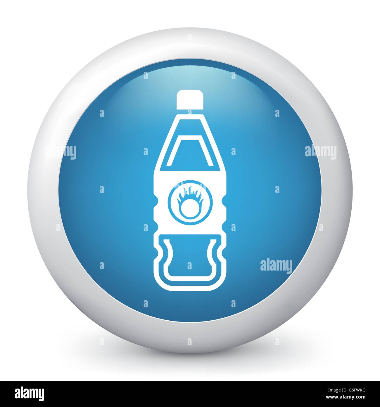 Vector illustration of blue glossy icon Stock Vector Image & Art - Alamy