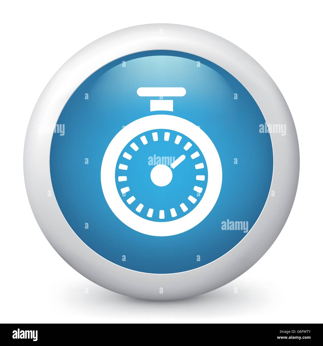 Vector illustration of blue glossy icon Stock Vector Image & Art - Alamy