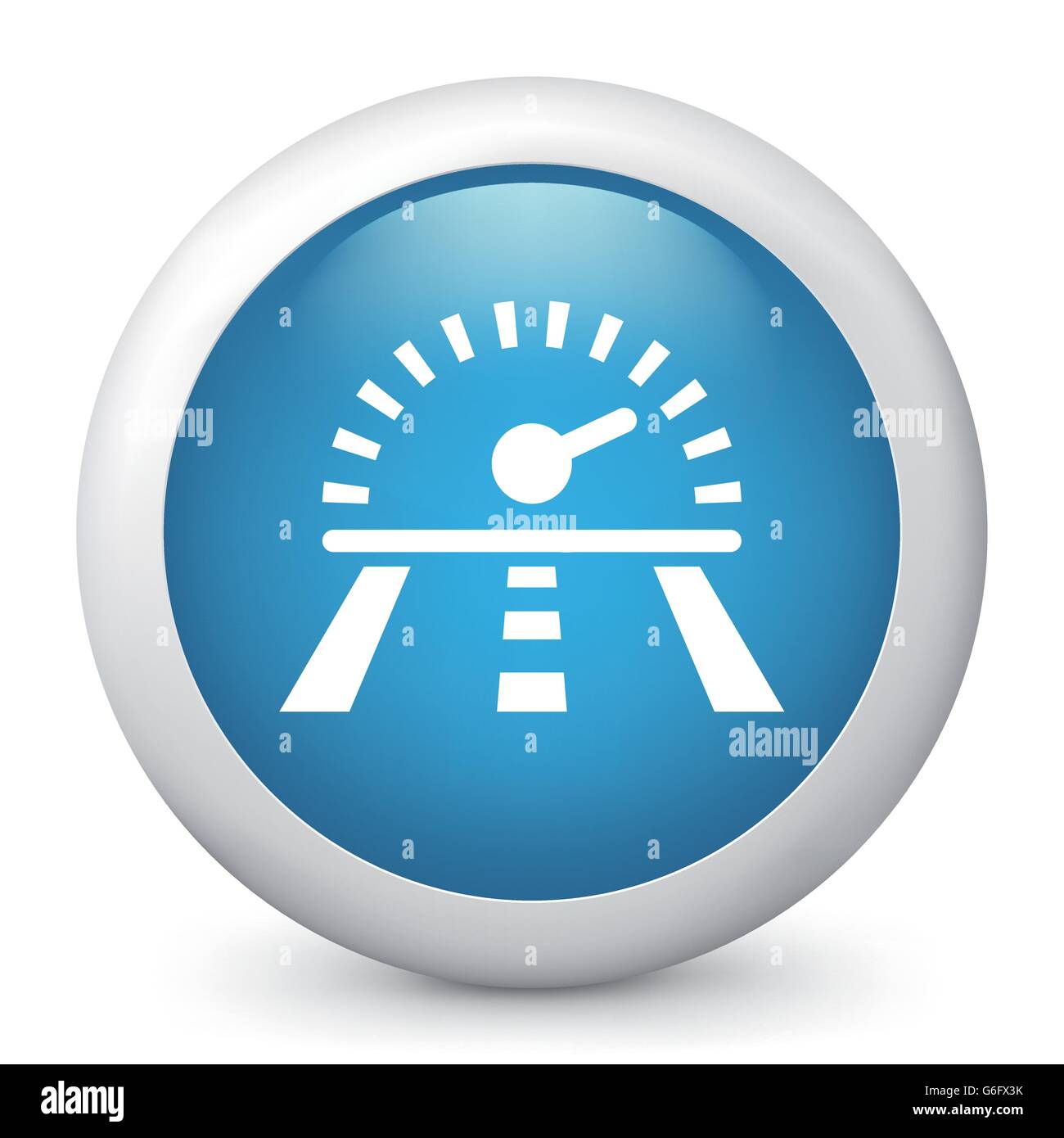 Vector illustration of blue glossy icon Stock Vector Image & Art - Alamy