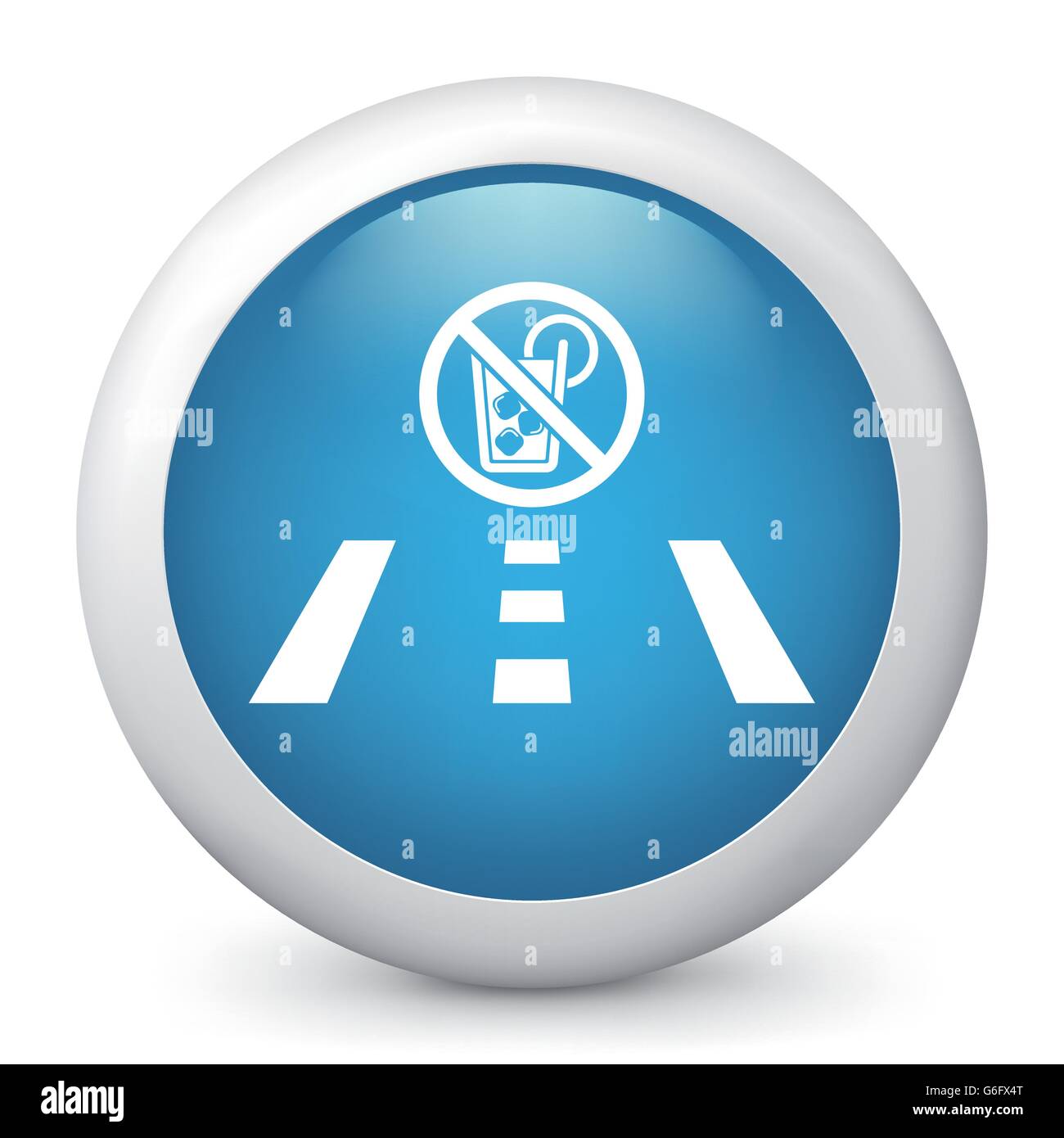 Vector illustration of blue glossy icon Stock Vector Image & Art - Alamy