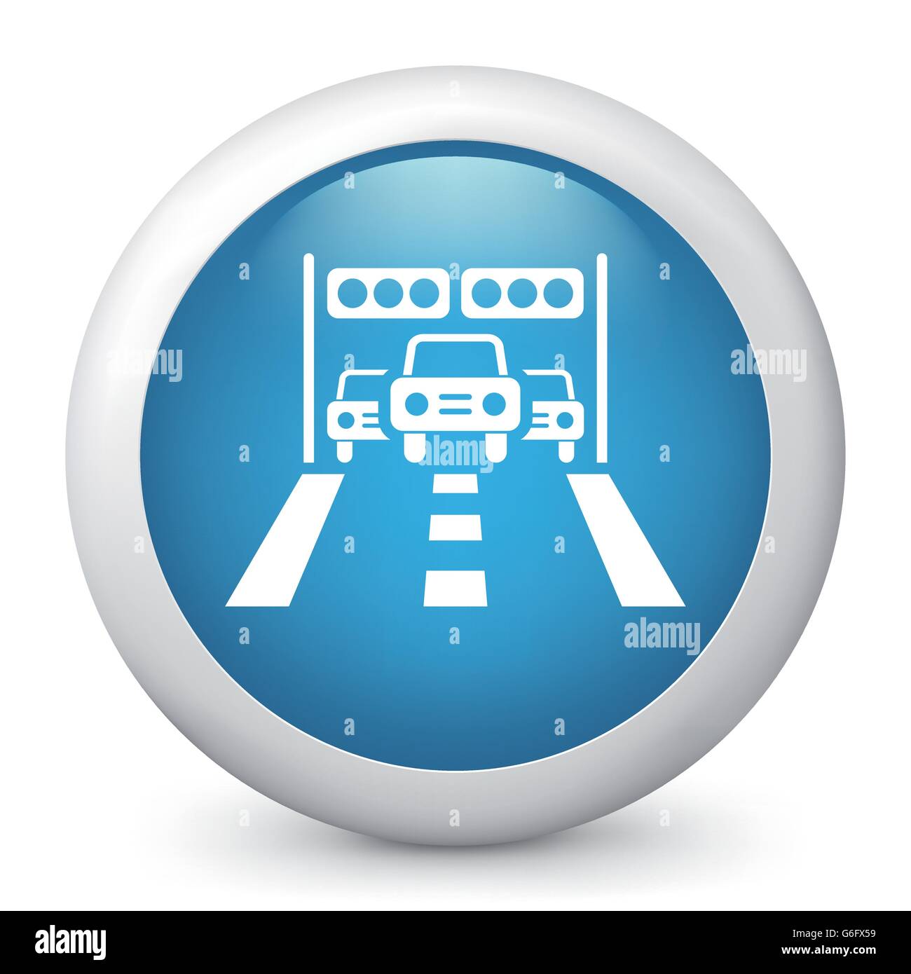 Vector illustration of blue glossy icon Stock Vector Image & Art - Alamy