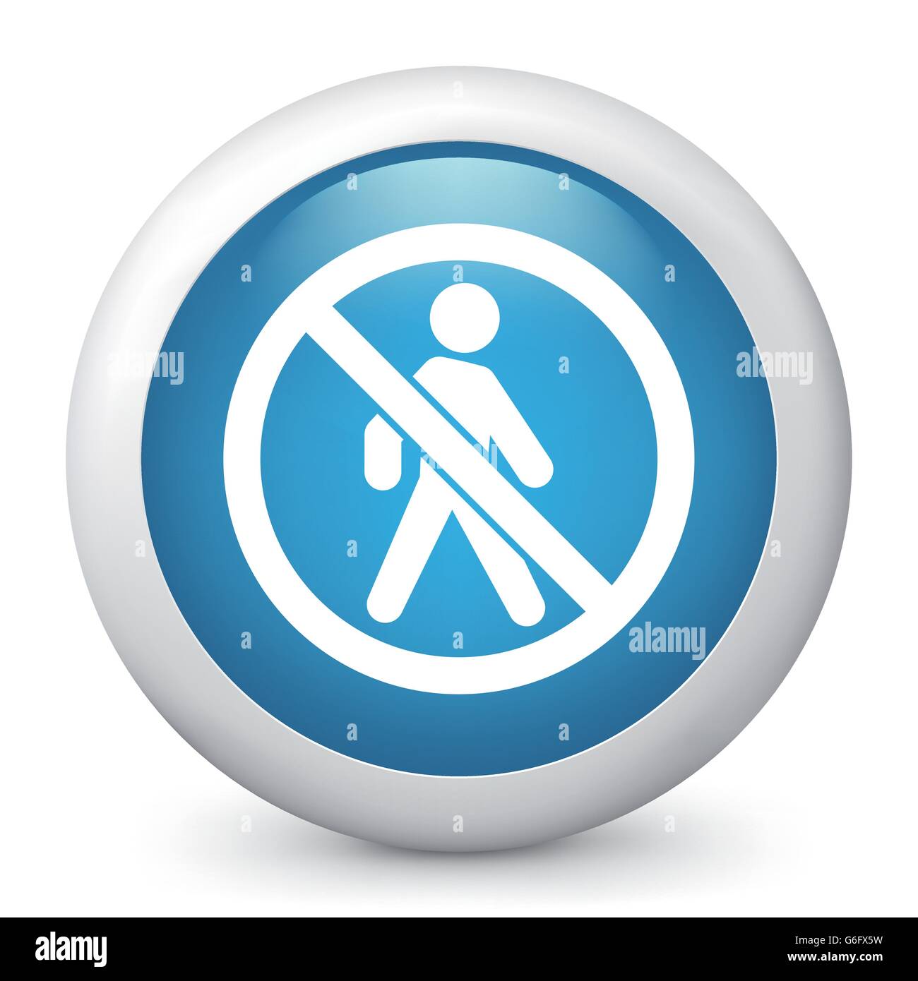 Vector illustration of blue glossy icon Stock Vector Image & Art - Alamy