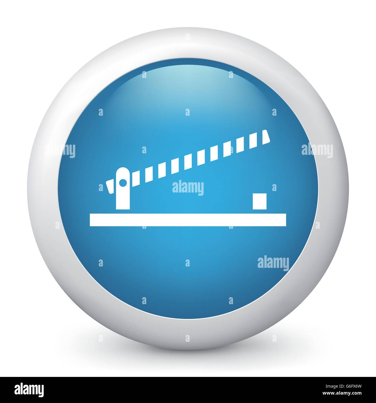 Vector illustration of blue glossy icon Stock Vector Image & Art - Alamy