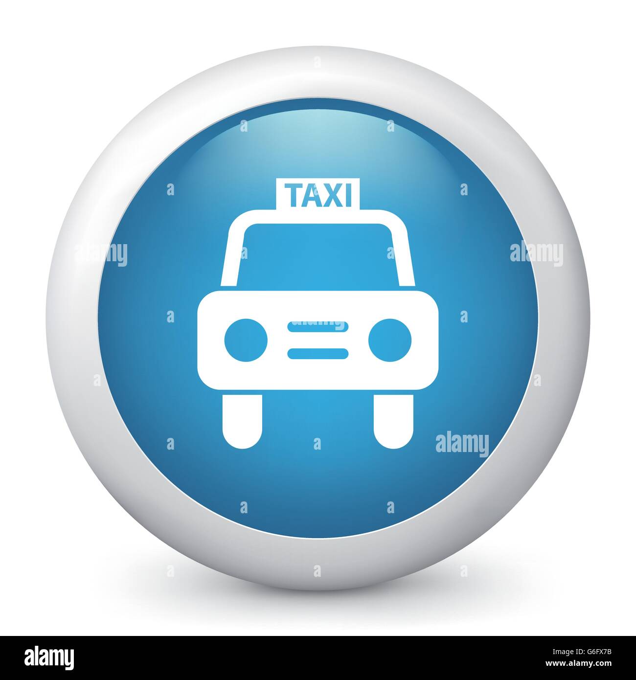 Vector illustration of blue glossy icon Stock Vector Image & Art - Alamy