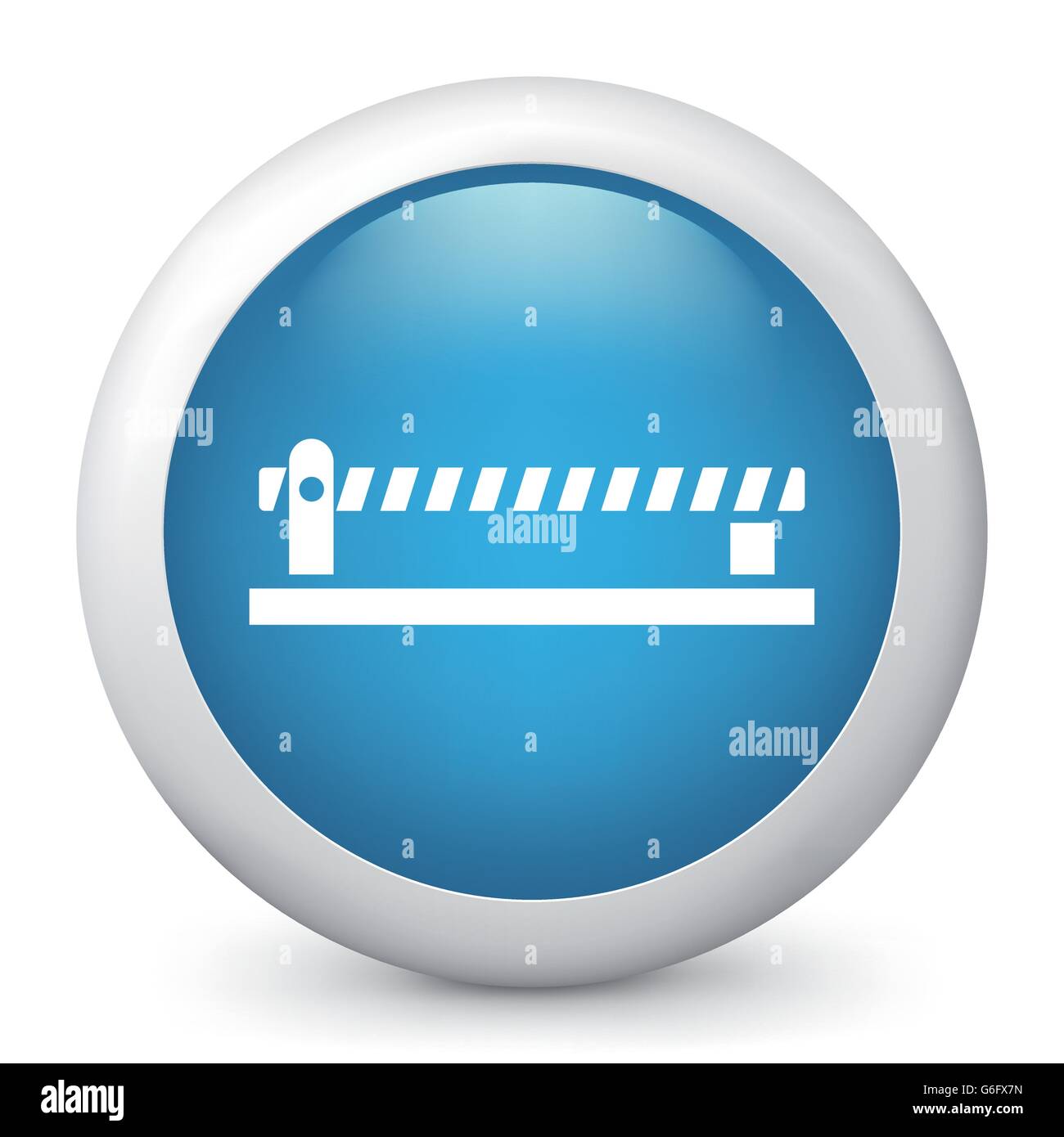 Vector illustration of blue glossy icon Stock Vector Image & Art - Alamy