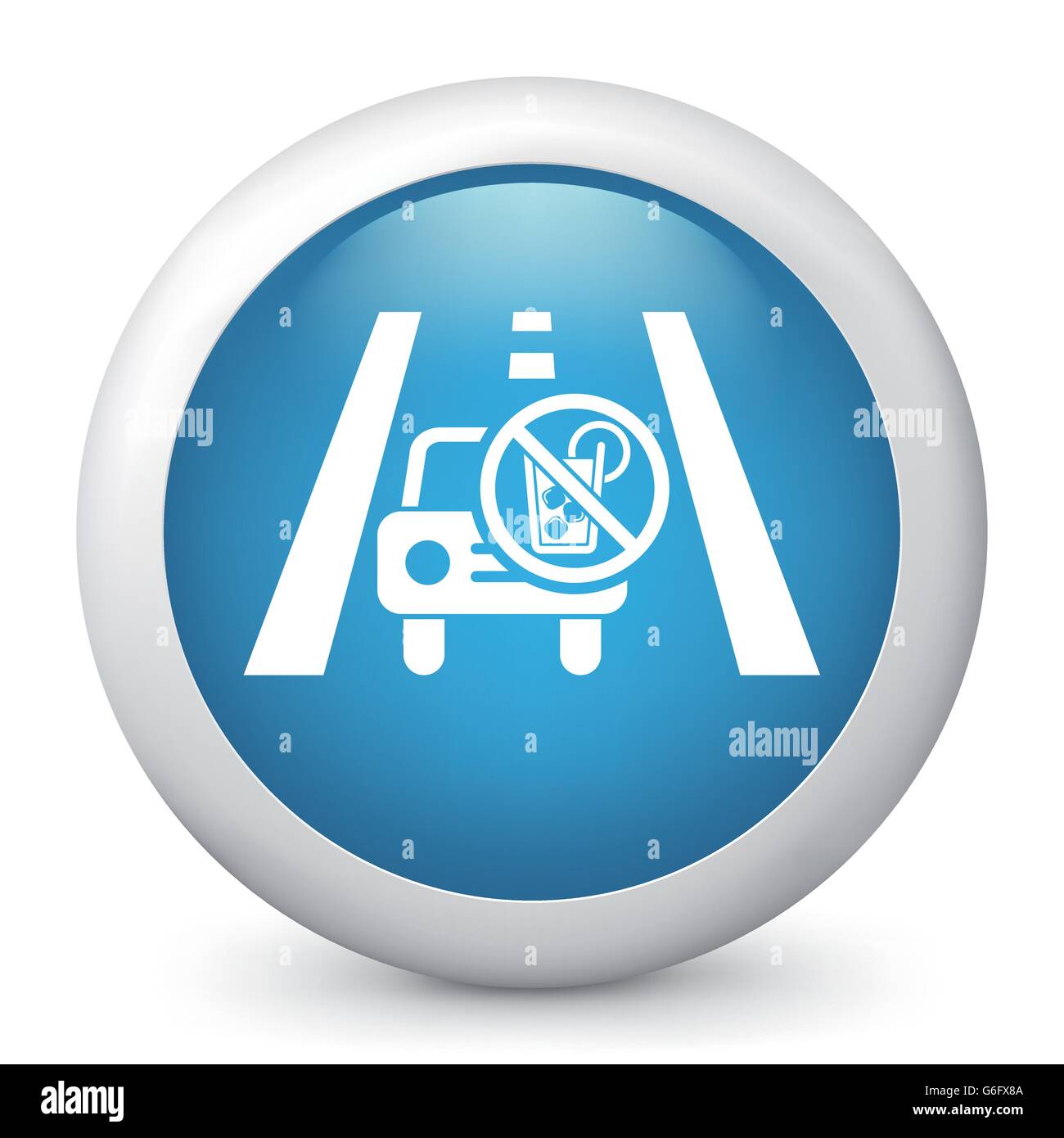Vector illustration of blue glossy icon Stock Vector Image & Art - Alamy
