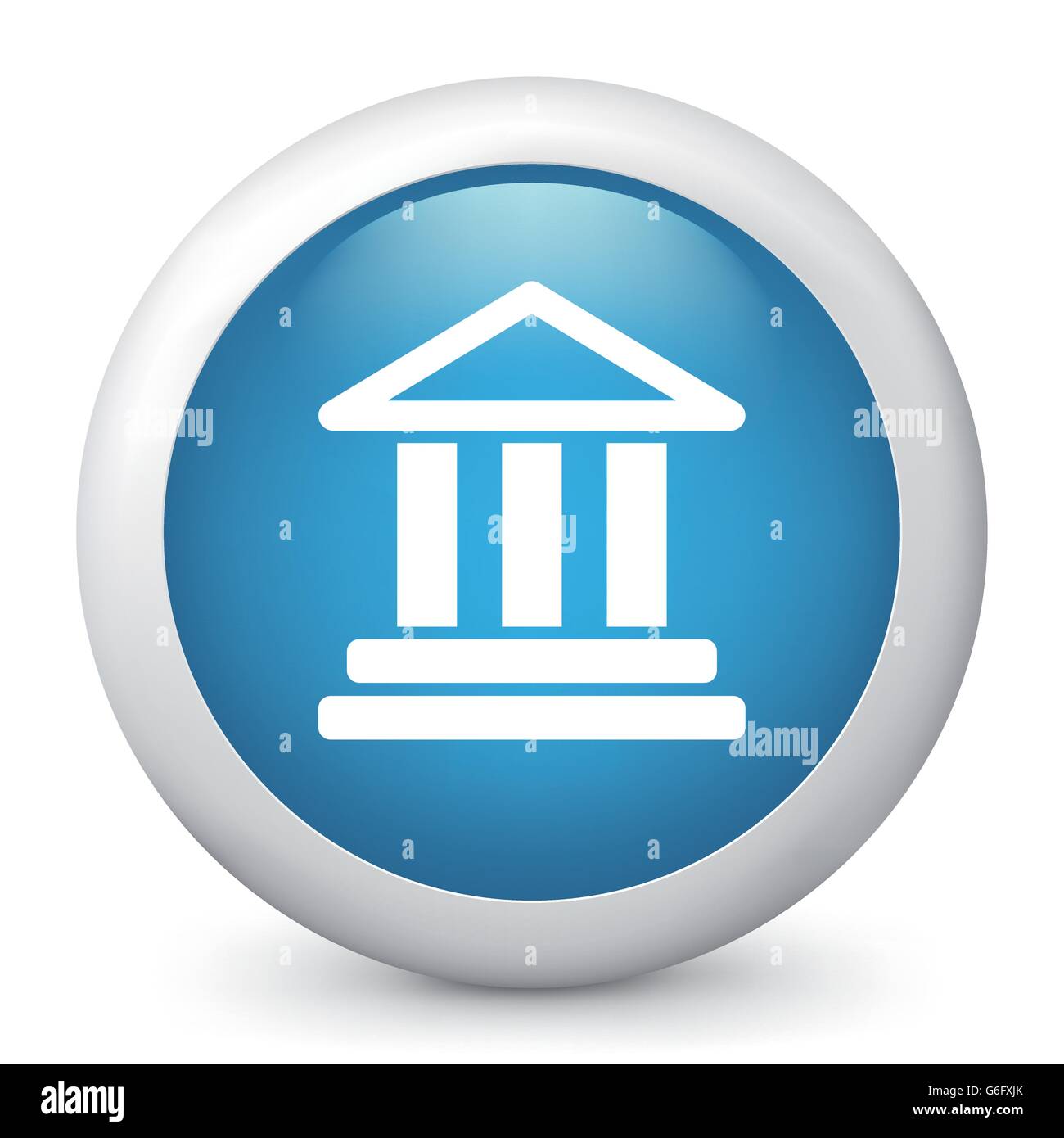 Vector illustration of blue glossy icon Stock Vector Image & Art - Alamy