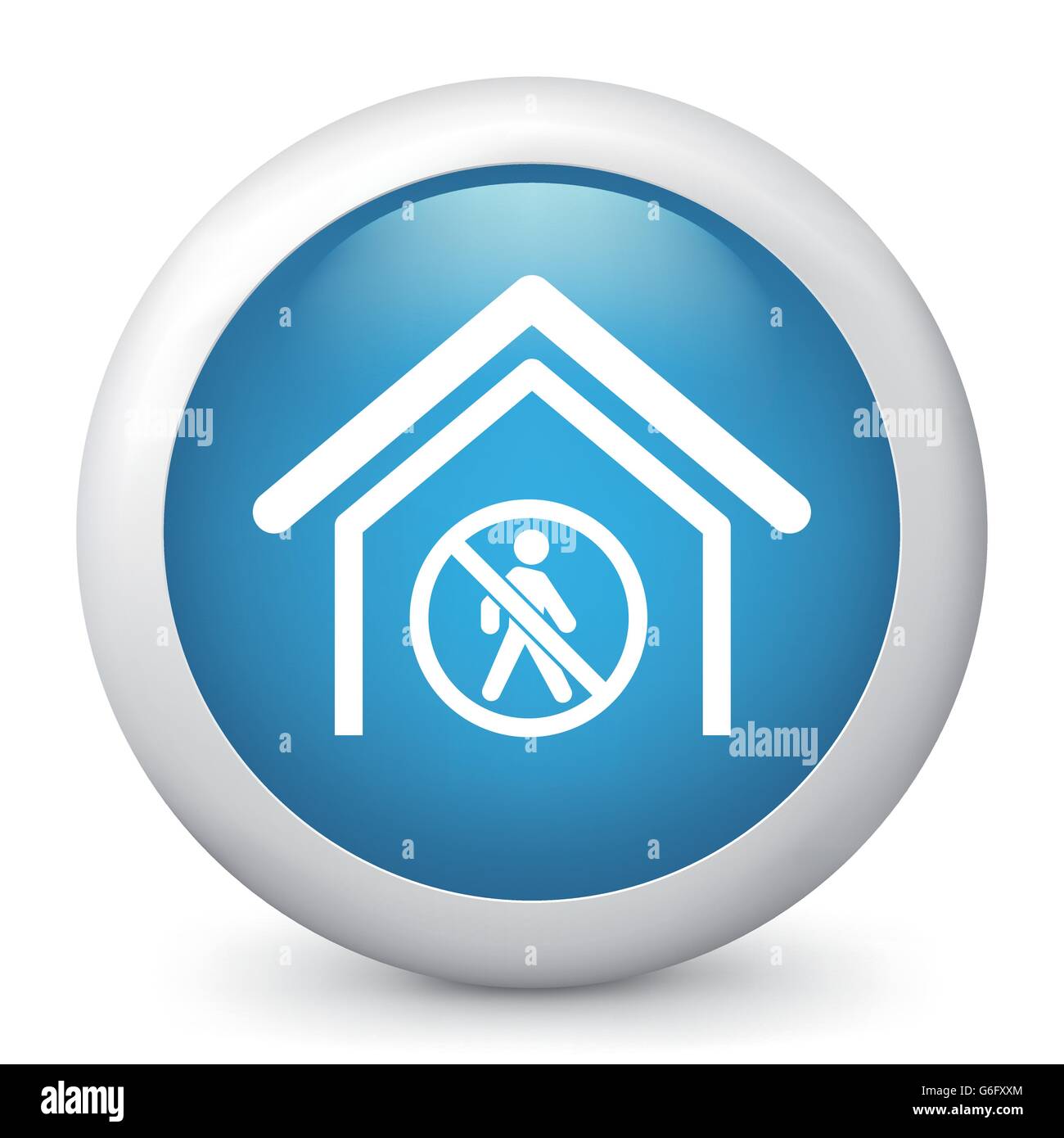 Vector illustration of blue glossy icon Stock Vector Image & Art - Alamy