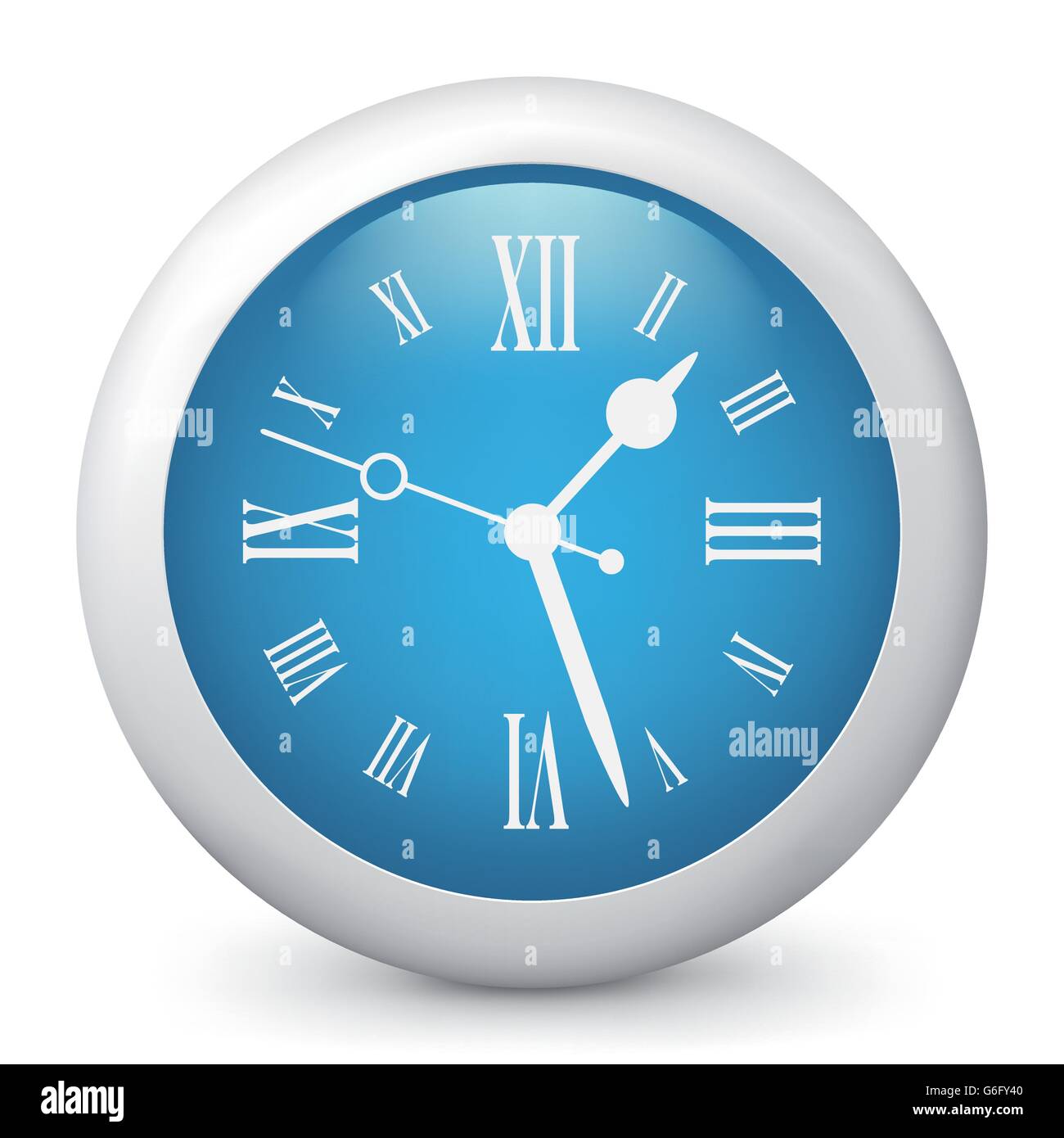 Vector illustration of blue glossy icon Stock Vector Image & Art - Alamy