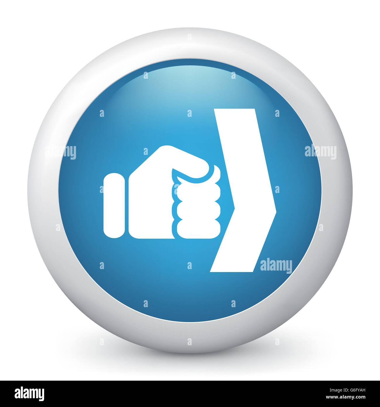 Vector illustration of blue glossy icon Stock Vector Image & Art - Alamy
