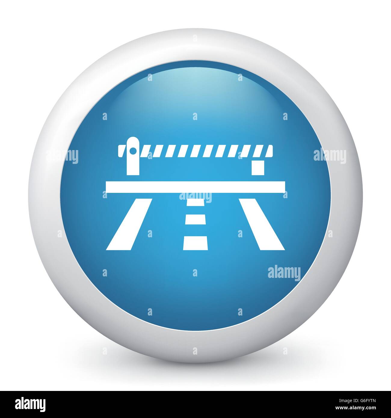 Vector illustration of blue glossy icon Stock Vector Image & Art - Alamy