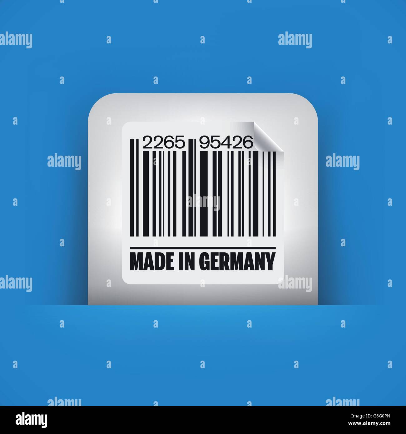 Made in germany barcode label Stock Vector Images - Alamy