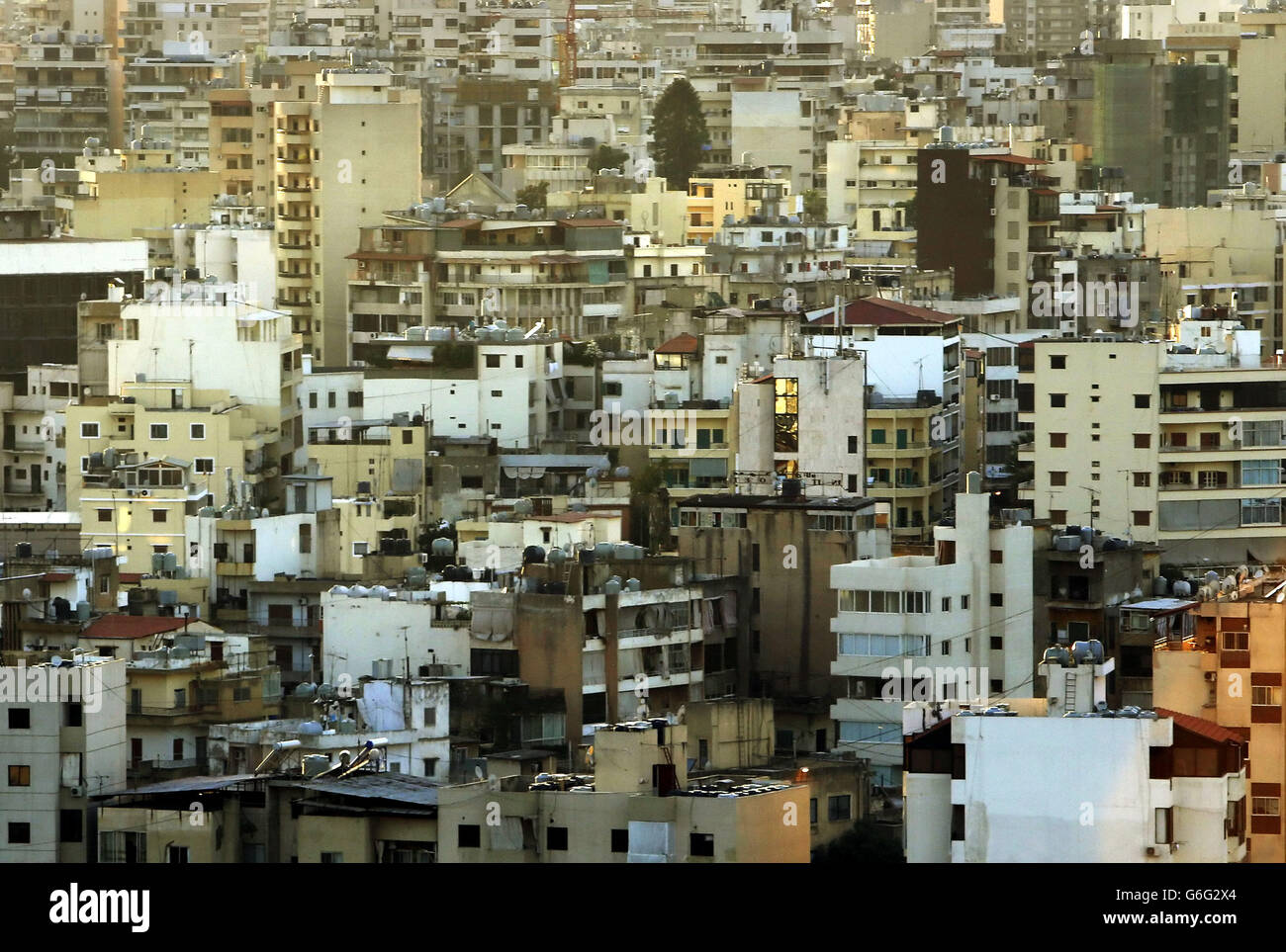 General view of Beirut in Lebanon as a British charity says the need for humanitarian aid to help Syrian refugees in Lebanon has never been greater. Stock Photo