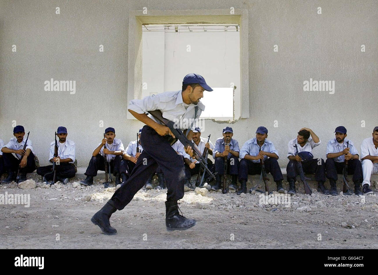 At the basra police training unit in basra hi-res stock photography and ...
