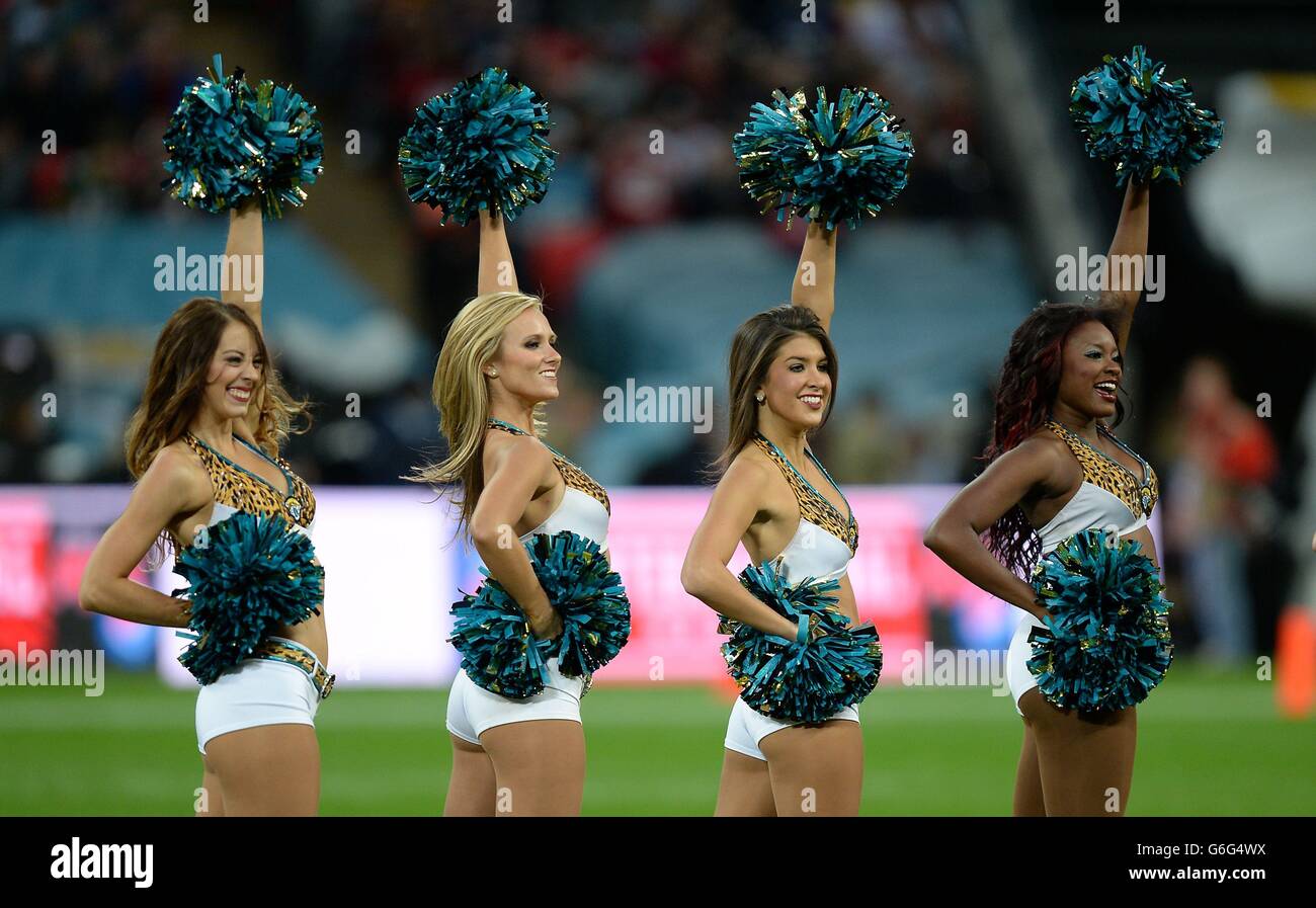 Jacksonville Jaguars cheerleaders perform prior to the NFL