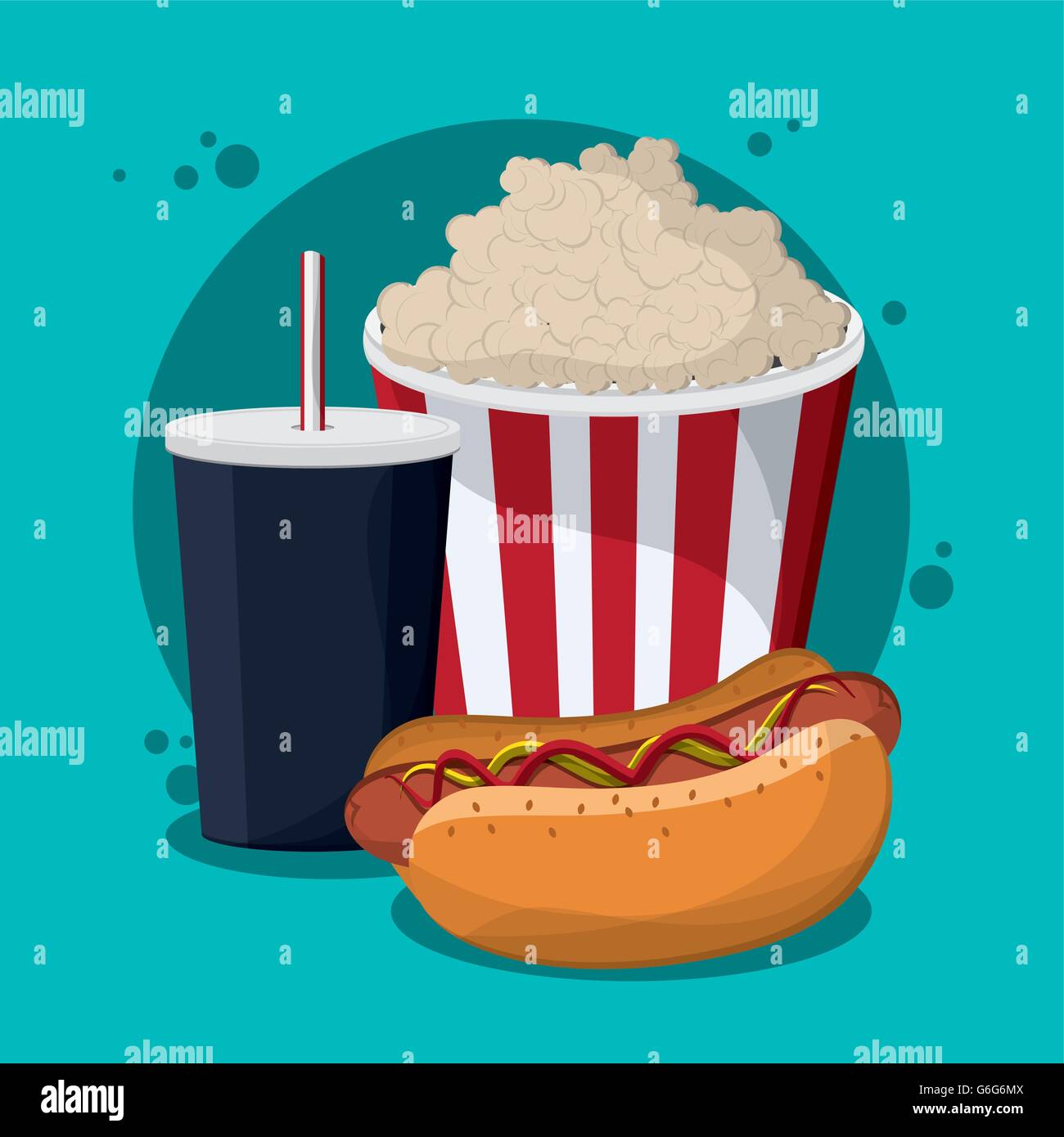Colorfull dining Stock Vector Images - Alamy