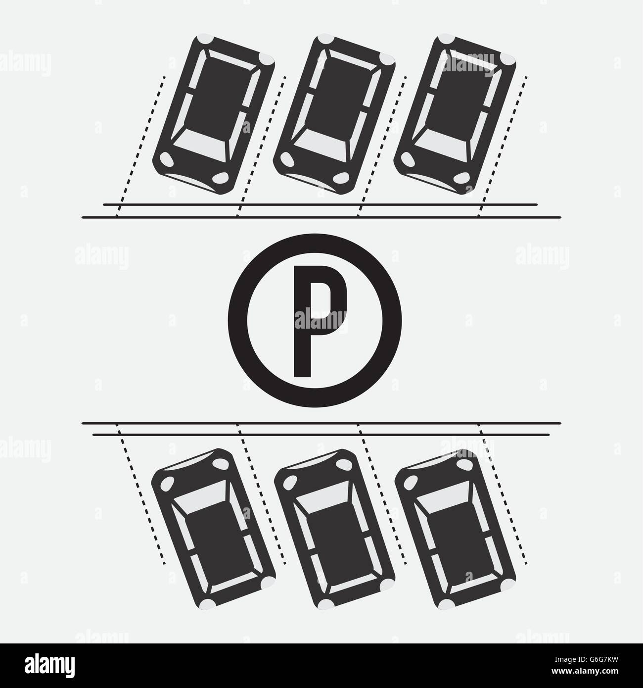 Parking lot design. Park icon. White background , vector graphic Stock ...