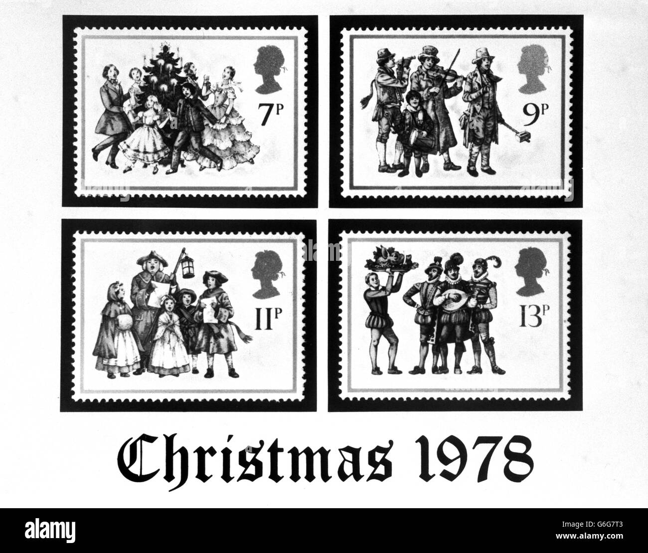 Royal Mail Post Office Christmas Stamps Stock Photo Alamy