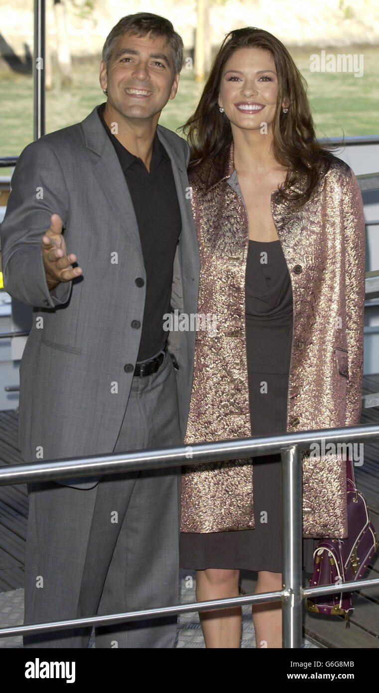 George Clooney & catherine Zeta Jones Stock Photo