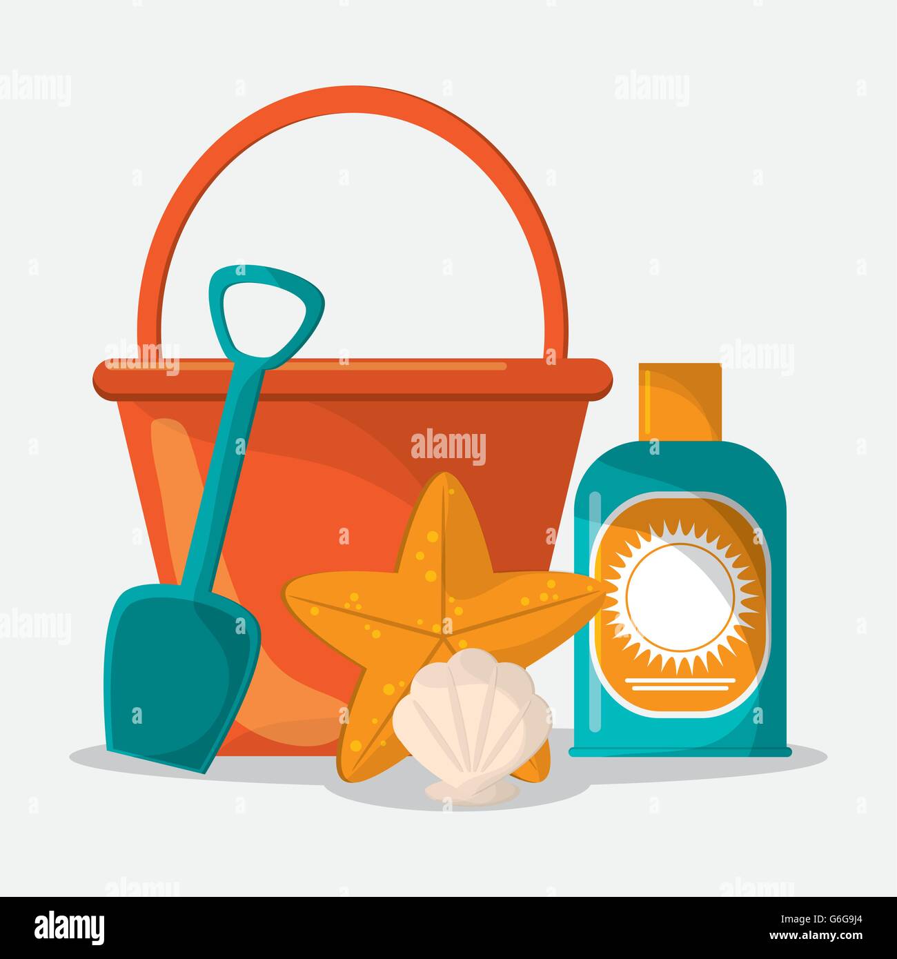 Summer design. vacation concept. Flat illustration Stock Vector Image ...