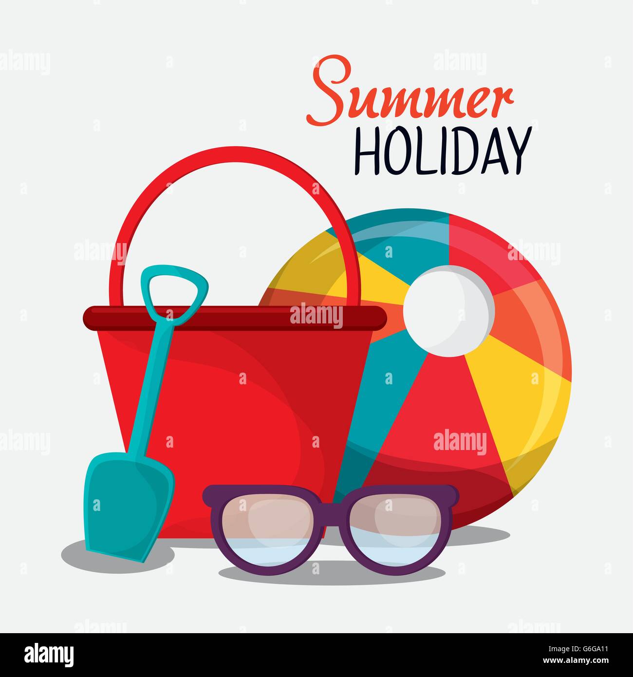 Summer design. Vacation icon. Colorful illustration Stock Vector Image ...