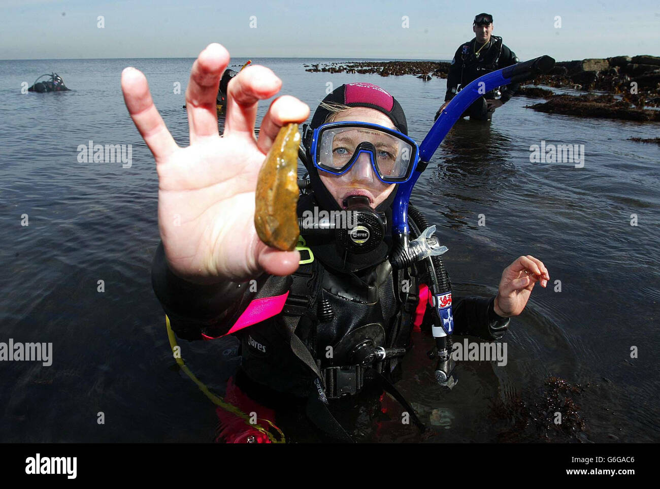 Tynemouth Underwater Archaeology Stock Photo