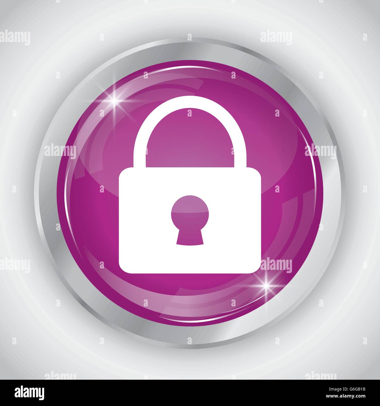 padlock button icon. Social media design. vector graphic Stock Vector ...