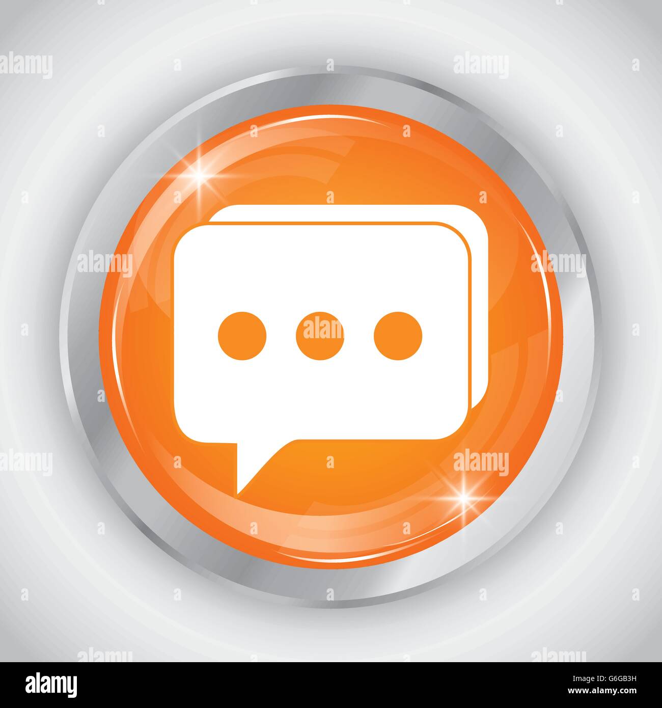 chat button icon. Social media design. vector graphic Stock Vector ...