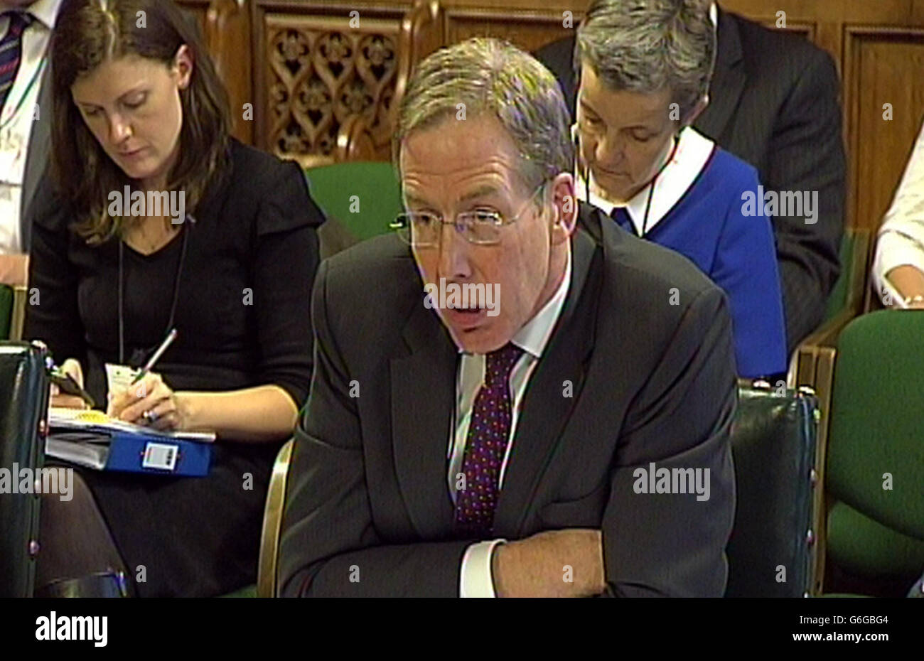 Chief Executive of the Care Quality Commission David Behan answer questions on the 2013 accountability hearing with the Care Quality Commission in front of the Health Select Committee in the House of Commons, London. Stock Photo