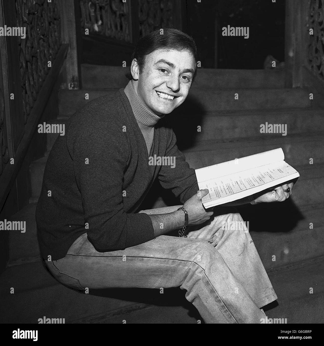 Reading the script at the adelphi theatre Black and White Stock Photos ...