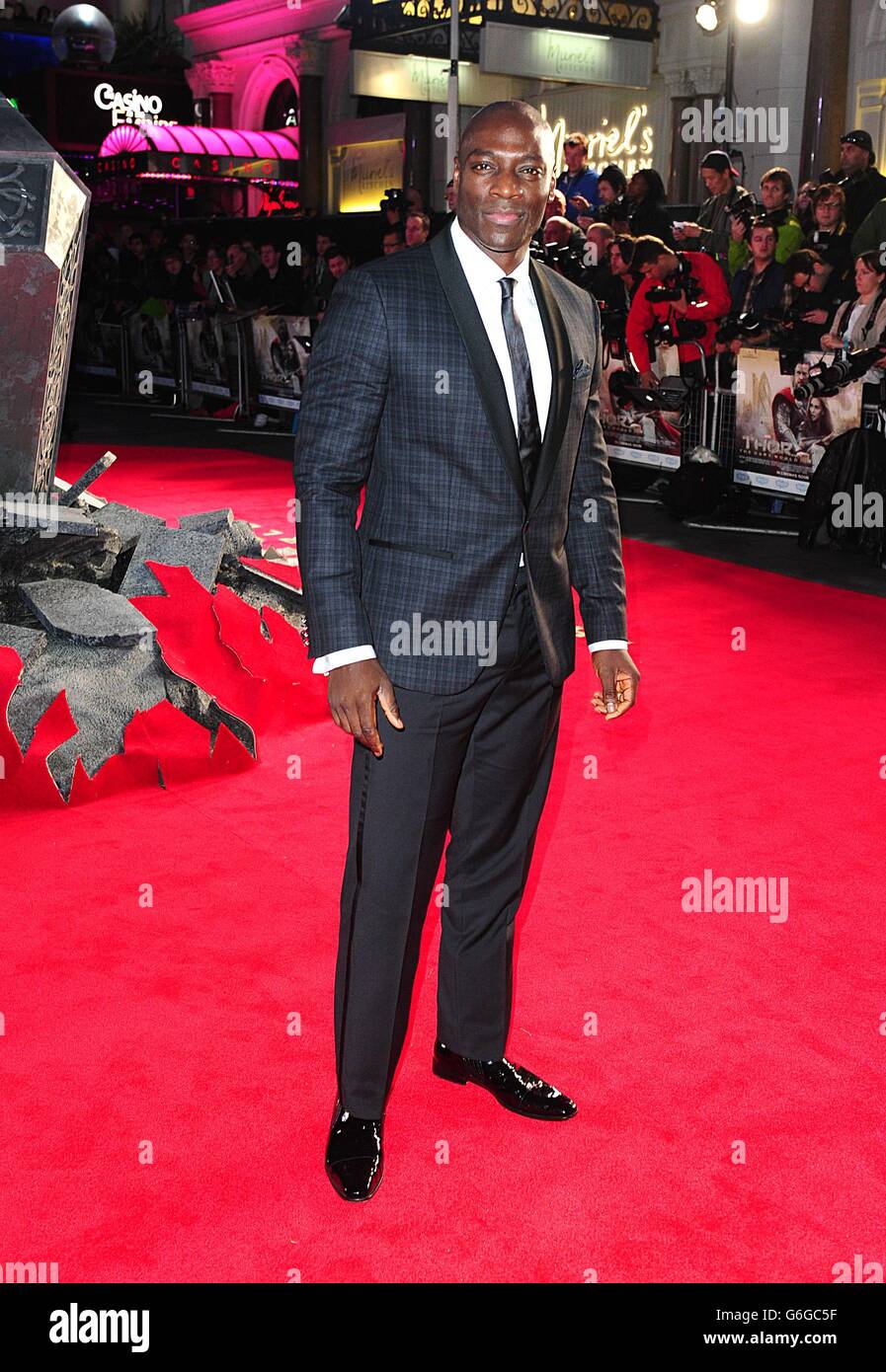 Adewale Akinnuoye-Agbaje arriving for the World Premiere of Thor : Dark ...