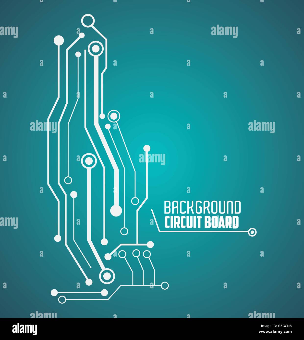 Circuit board design. technology and electronic concept Stock Vector