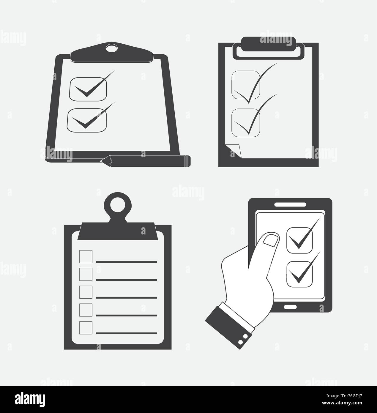 Checklist design, flat illustration , vector illustration Stock Vector ...