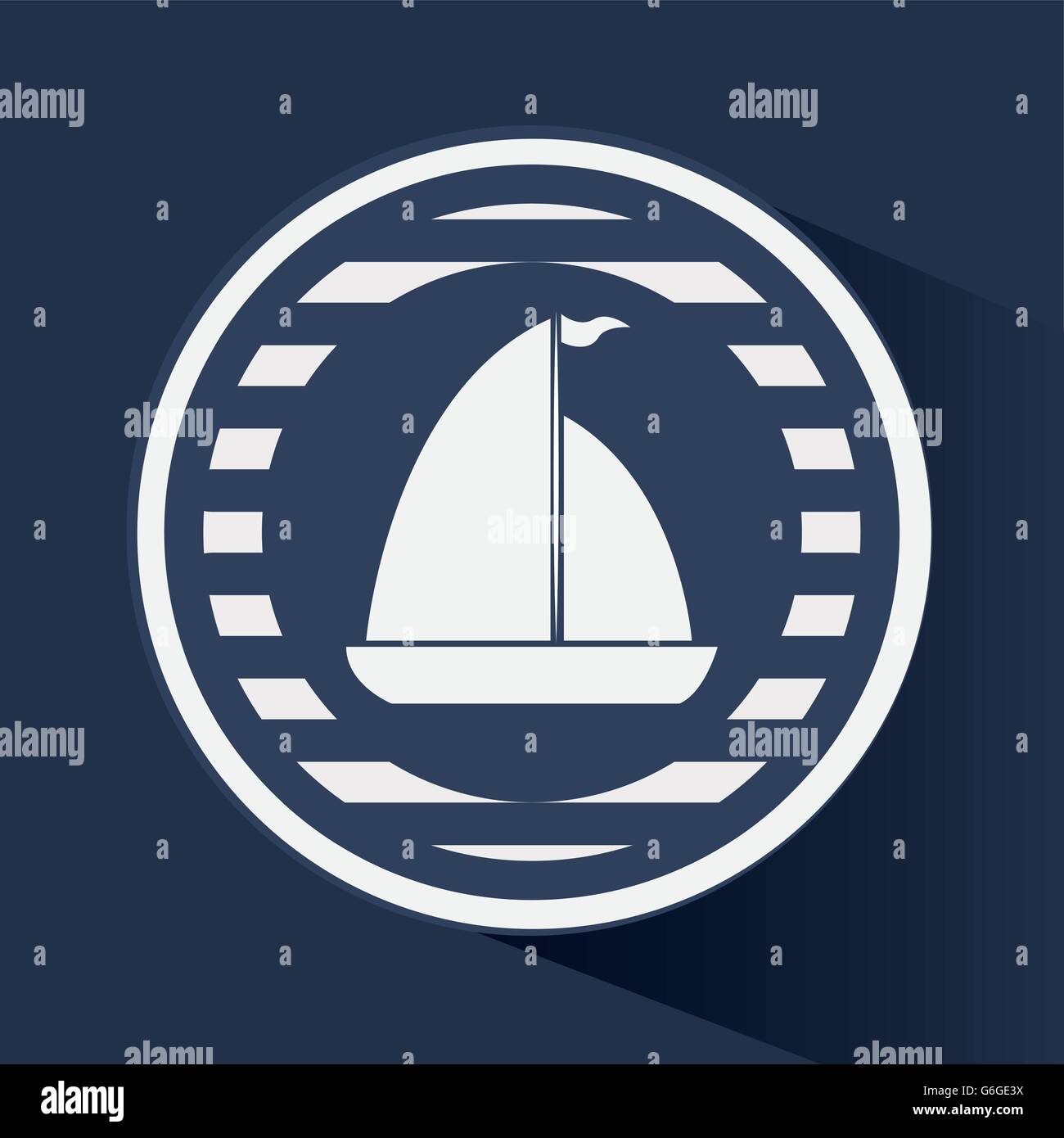 Flat illustration about sailboat design Stock Vector Image & Art - Alamy