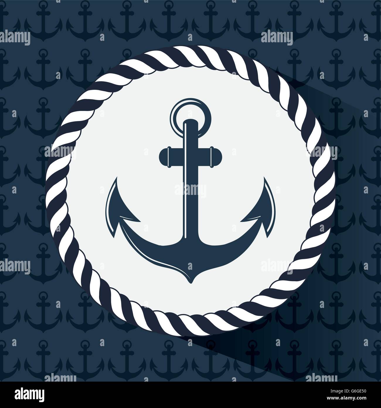 Flat illustration about anchor design Stock Vector Image & Art - Alamy