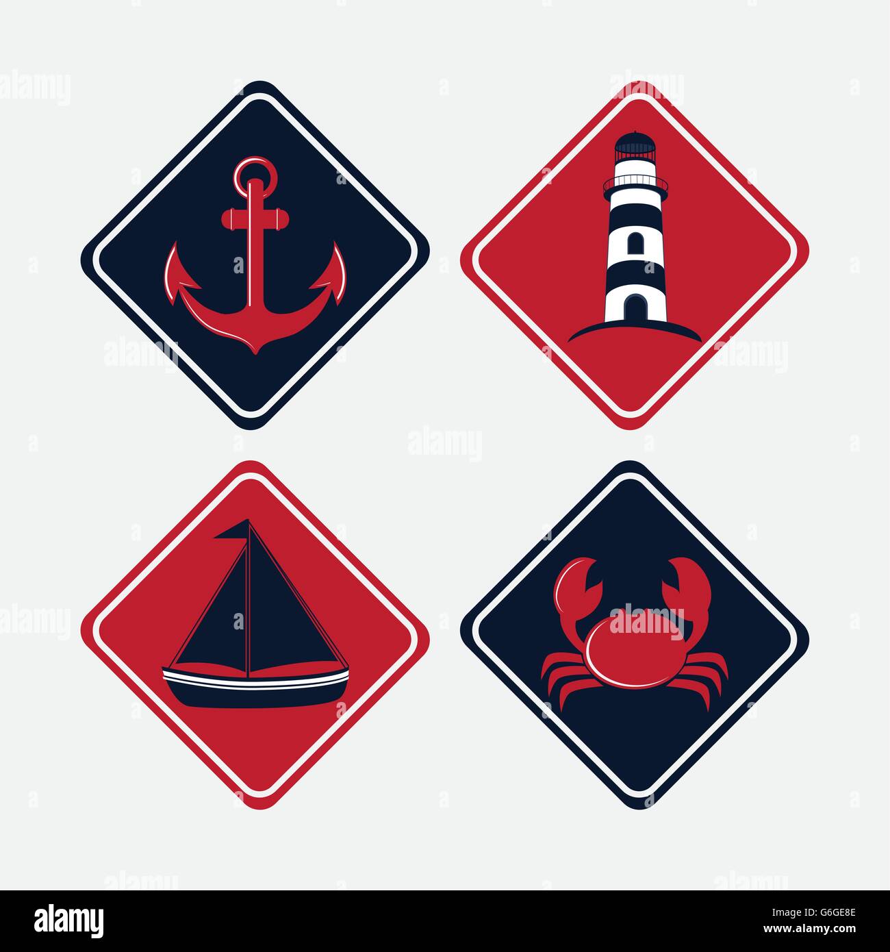 Flat illustration about sea life design Stock Vector Image & Art - Alamy
