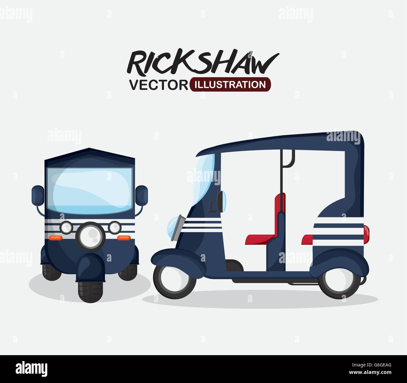 Flat illustration about rickshaw design , vector illustration Stock ...