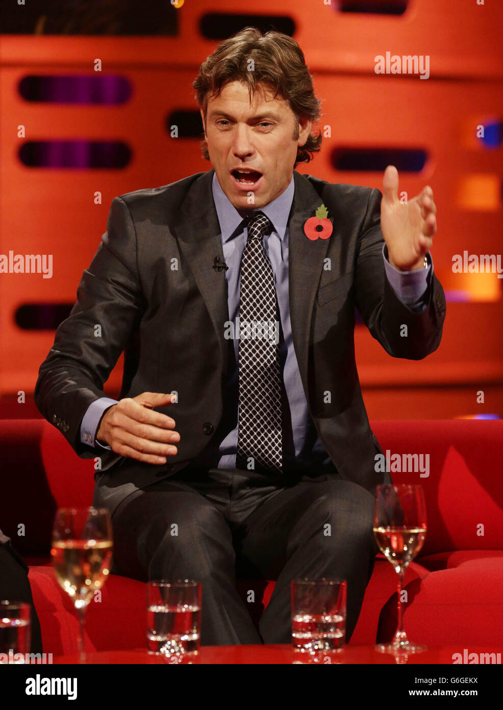Guest John Bishop during filming of The Graham Norton Show at The 