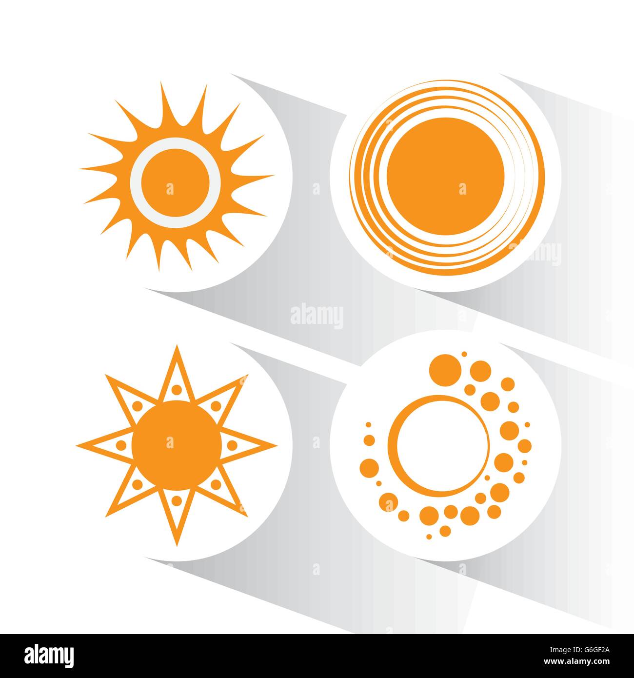 Icon of yellow sun, vector illustration Stock Vector Image & Art - Alamy