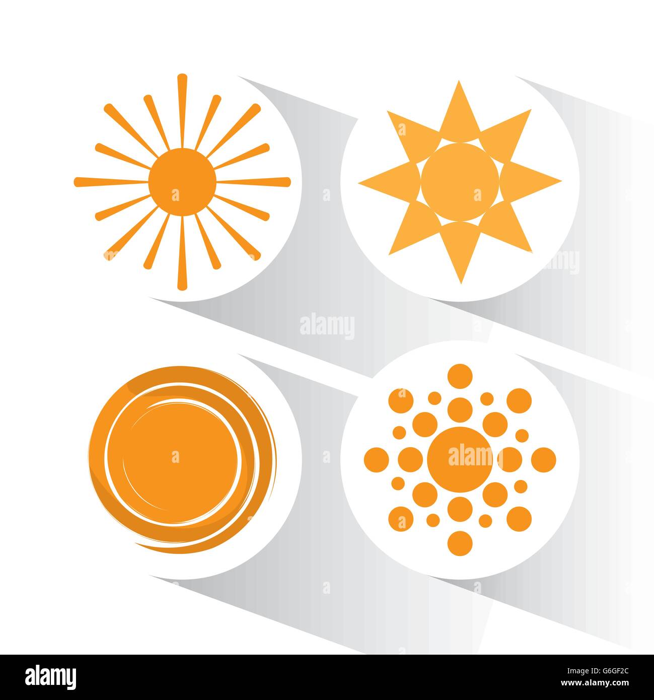 Icon of yellow sun, vector illustration Stock Vector Image & Art - Alamy