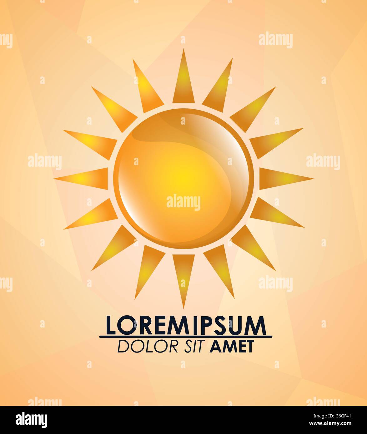 Icon of yellow sun, vector illustration Stock Vector Image & Art - Alamy