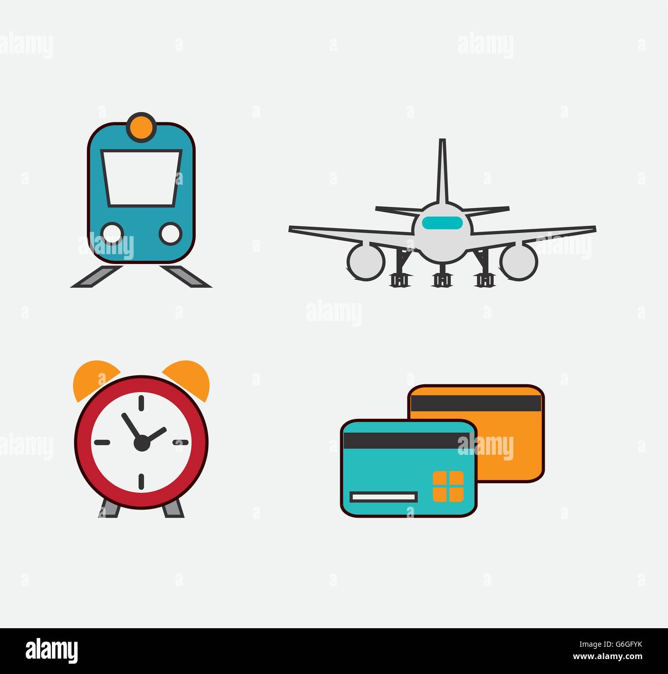 set icons of travel design, vector illustration Stock Vector Image ...