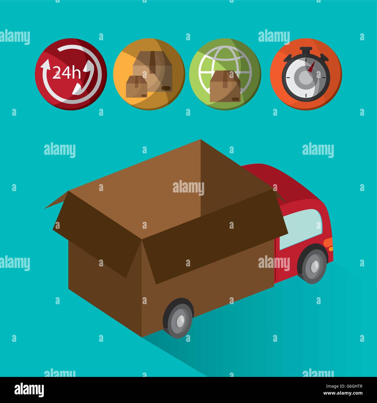 delivery truck design , vector illustration Stock Vector Image & Art ...