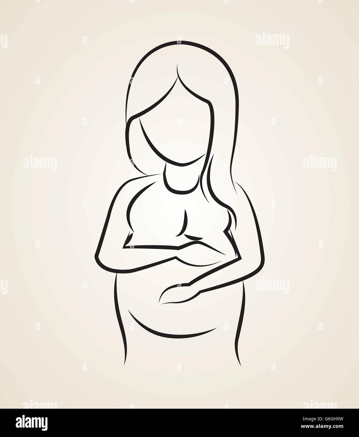 Expecting Mother Vector Pregnancy mother design, vector illustration Stock Vector Image & Art ...