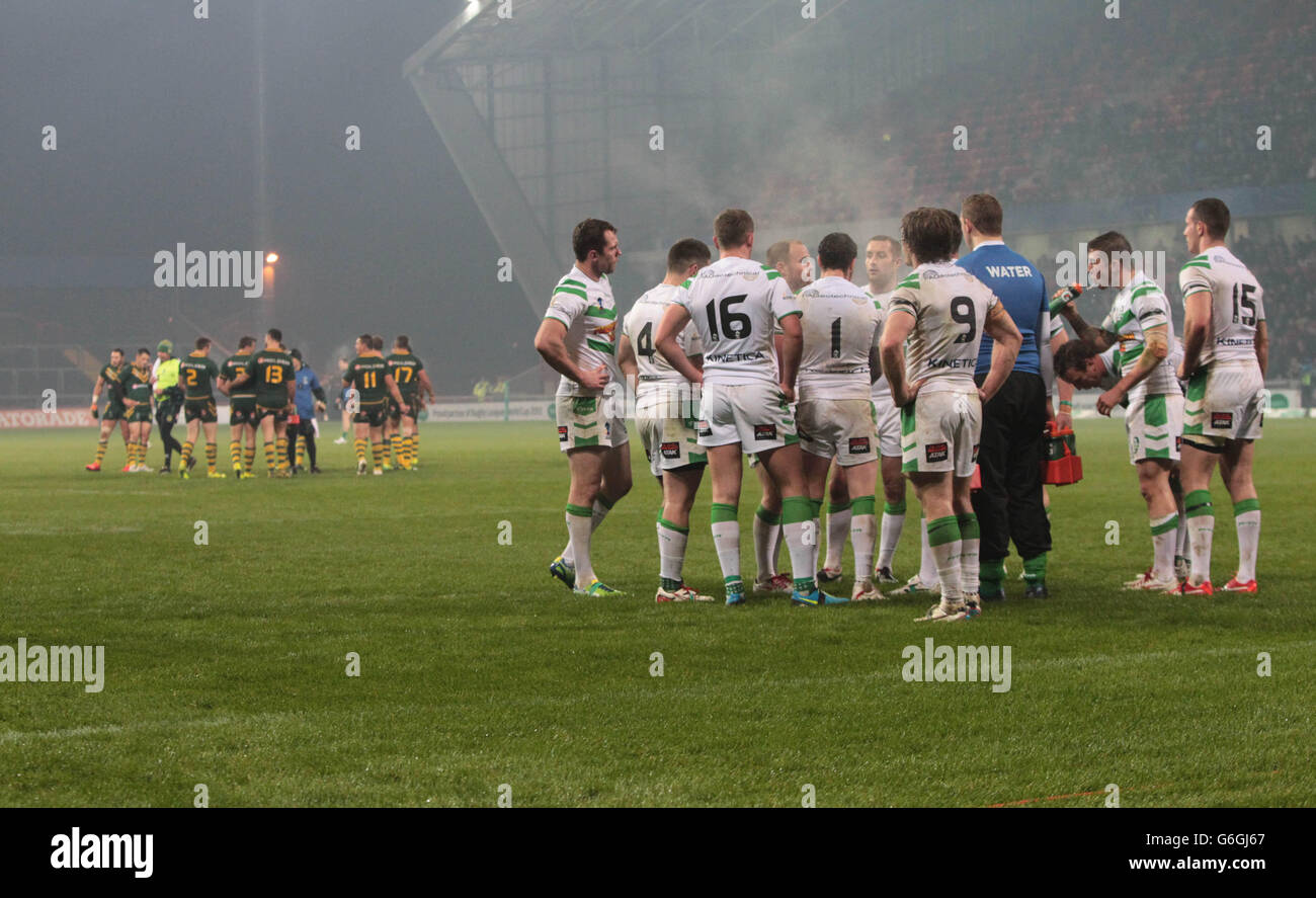 Rugby League - World Cup 2013 - Group A - Ireland v Australia - Thomond Park Stock Photo