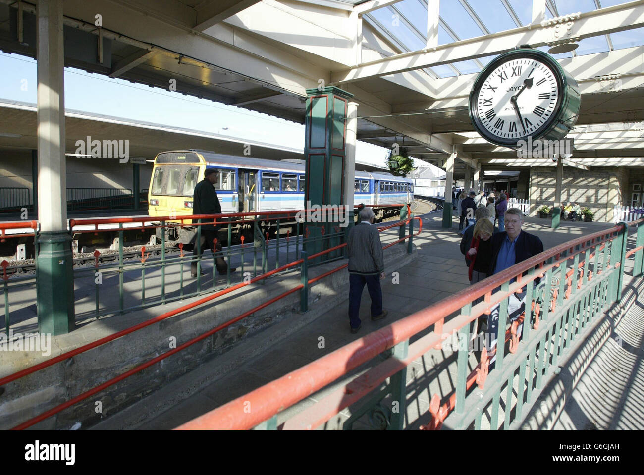 Carnforth train station reopens Stock Photo Alamy