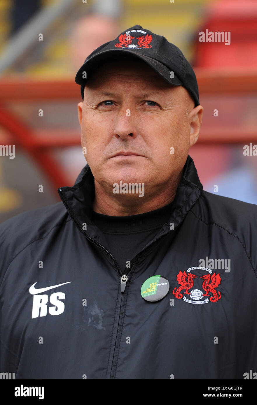 Leyton Orient Manager Russell Slade during the Sky Bet League One match at the Matchroom Stadium, London. Stock Photo