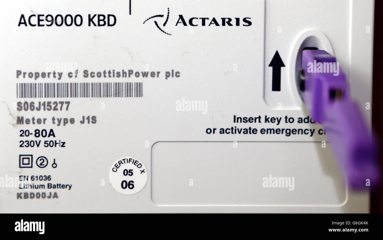 Scottishpower meter hires stock photography and images Alamy