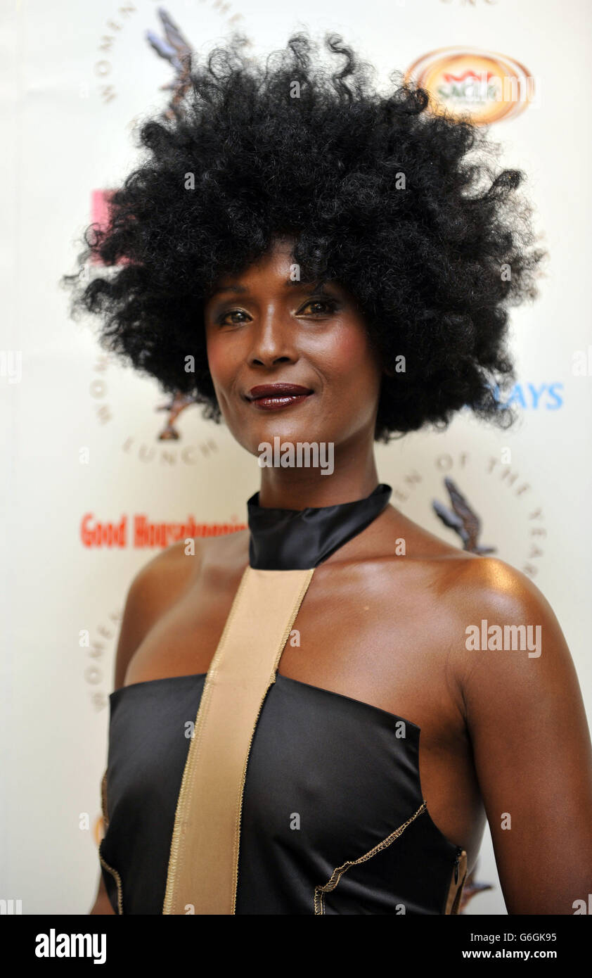 Sacla's Women of the Year Campaign Award winner, former model Waris Dirie, during the Women of the Year Awards 2013, at the InterContinental Hotel, central London. Stock Photo
