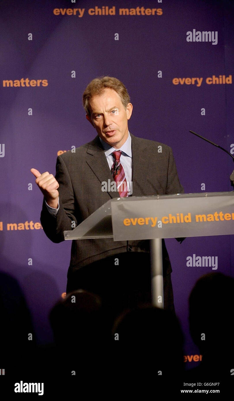 Prime Minister Tony Blair Stock Photo - Alamy